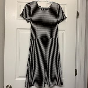 Madewell Striped A-line dress size 6